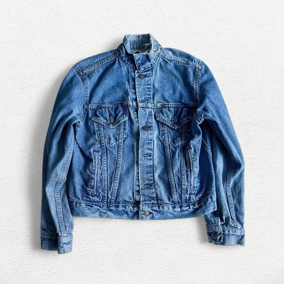 Levi's Vintage Distressed Denim Jacket Unisex - Picture 1 of 8